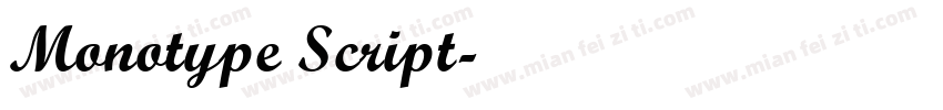 Monotype Script字体转换